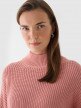 Damski sweter Outhorn OTHWAW24TSWEF089 - różowy