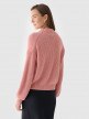 Damski sweter Outhorn OTHWAW24TSWEF089 - różowy