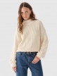 Outhorn Damski sweter Outhorn OTHWAW24TSWEF089  beżowy Beżowy