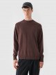 Outhorn Męski sweter wełniany Outhorn OTHWAW24TSWEM127 brązowy Brązowy