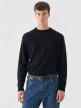 Outhorn Męski sweter wełniany Outhorn OTHWAW24TSWEM127 czarny Czarny