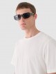 Męski t-shirt basic Outhorn OTHWAW24TTSHM2155 - biały