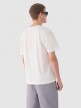 Męski t-shirt basic Outhorn OTHWAW24TTSHM2155 - biały