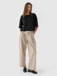 mini: Damski t-shirt oversize Outhorn OTHWAW24TTSHF2341 - czarny (6)