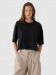  Outhorn Damski tshirt oversize Outhorn OTHWAW24TTSHF2341  czarny Czarny