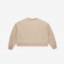 Damska bluza dresowa nierozpinana bez kaptura Prosto Crewneck Vera - beżowa