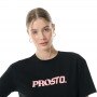 Damski t-shirt z nadrukiem Prosto Cherries - czarny