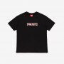 Damski t-shirt z nadrukiem Prosto Cherries - czarny