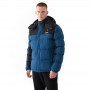 Męska kurtka puchowa pikowana Prosto Winter Adament 3.0 Camo - niebieska