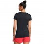 Damska koszulka treningowa Under Armour Tech Mesh SS - czarna