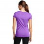 Damska koszulka treningowa Under Armour Tech Mesh SS - fioletowa