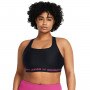 UNDER ARMOUR Biustonosz treningowy Under Armour UA Crossback Mid Bra  czarny Czarny