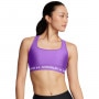 mini: Biustonosz treningowy Under Armour Crossback Mid Bra - fioletowy (1)