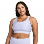 Biustonosz treningowy Under Armour UA Crossback Mid Bra - fioletowy