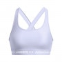 Biustonosz treningowy Under Armour UA Crossback Mid Bra - fioletowy