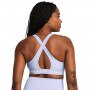 Biustonosz treningowy Under Armour UA Crossback Mid Bra - fioletowy