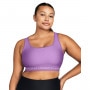 Biustonosz treningowy Under Armour UA Crossback Mid Bra - fioletowy