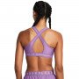 Biustonosz treningowy Under Armour UA Crossback Mid Bra - fioletowy