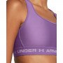Biustonosz treningowy Under Armour UA Crossback Mid Bra - fioletowy