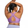 Biustonosz treningowy Under Armour UA Crossback Mid Bra - fioletowy