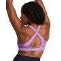 Biustonosz treningowy Under Armour UA Crossback Mid Bra - fioletowy