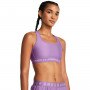 Biustonosz treningowy Under Armour UA Crossback Mid Bra - fioletowy