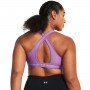 Biustonosz treningowy Under Armour UA Crossback Mid Bra - fioletowy