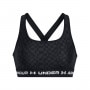 mini: Biustonosz treningowy Under Armour Crossback Mid Print - czarny (12)