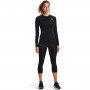 Damski longsleeve treningowy Under Armour UA HG Authentics Comp LS - czarny
