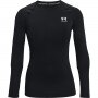 Damski longsleeve treningowy Under Armour UA HG Authentics Comp LS - czarny