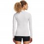 Damski longsleeve treningowy Under Armour UA HG Authentics Comp LS - biały