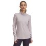 UNDER ARMOUR Damska bluza do biegania nierozpinana bez kaptura Under Armour UA Launch Pro Half Zip  beżowa Beżowy