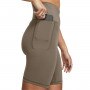 Damskie kolarki treningowe Under Armour Meridian Bike Short 7in - brązowe