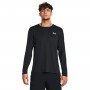 UNDER ARMOUR Męski longsleeve do biegania Under Armour UA Launch Longsleeve  czarny Czarny