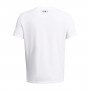 Męski t-shirt z nadrukiem Under Armour UA Foundation Short Sleeve - biały