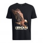 Męska koszulka treningowa Under Armour Project Rock Eagle Graphic SS - czarna