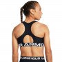 Biustonosz treningowy Under Armour UA HG Mid Branded - czarny