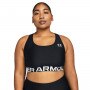 Biustonosz treningowy Under Armour UA HG Mid Branded - czarny