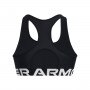 Biustonosz treningowy Under Armour UA HG Mid Branded - czarny