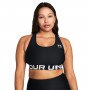 Biustonosz treningowy Under Armour UA HG Mid Branded - czarny