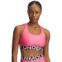 UNDER ARMOUR Biustonosz treningowy Under Armour UA Hg Authentics Mid Branded  różowy Różowy