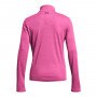 Damski longsleeve treningowy Under Armour Tech Textured 1/2 Zip - różowy