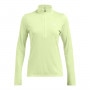 Damski longsleeve treningowy Under Armour Tech 1/2 Zip- Twist - zielony