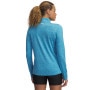 Damski longsleeve treningowy Under Armour Tech 1/2 Zip- Twist - niebieski