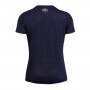 Damska koszulka treningowa Under Armour Tech SSV- Twist - granatowa