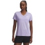 mini: Damska koszulka treningowa Under Armour Tech SSV- Twist - fioletowa (1)