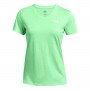 Damska koszulka treningowa Under Armour Tech SSV- Twist - zielona