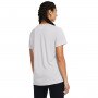 Damska koszulka treningowa Under Armour Tech SSC- Twist - szara 