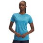 UNDER ARMOUR Damska koszulka treningowa Under Armour Tech SSC Twist  niebieska Niebieski