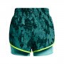 Damskie spodenki treningowe Under Armour Project Rock Flex St Pt - zielone
